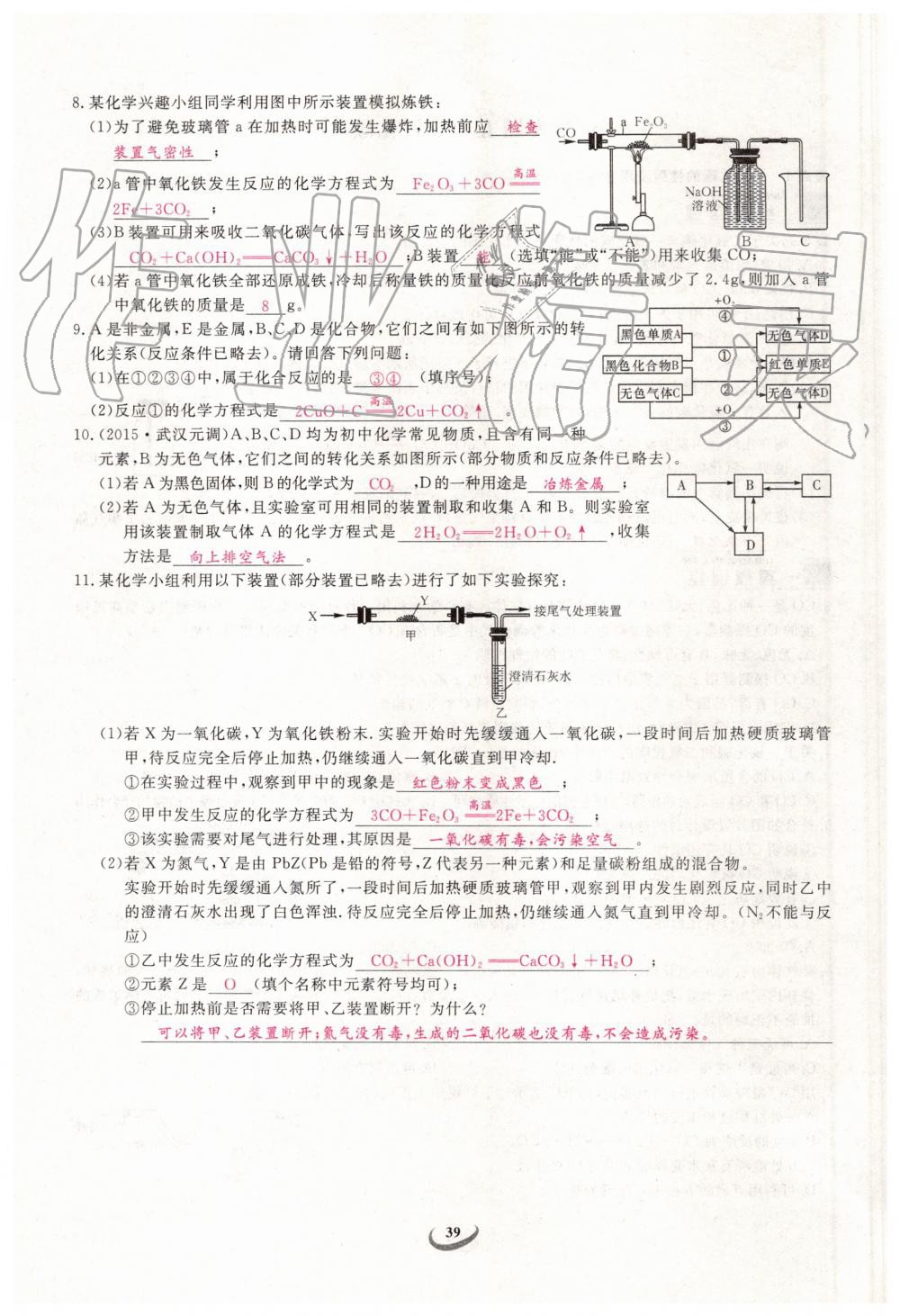 2019年新觀察中考化學(xué)元調(diào)復(fù)習(xí)專題 第39頁