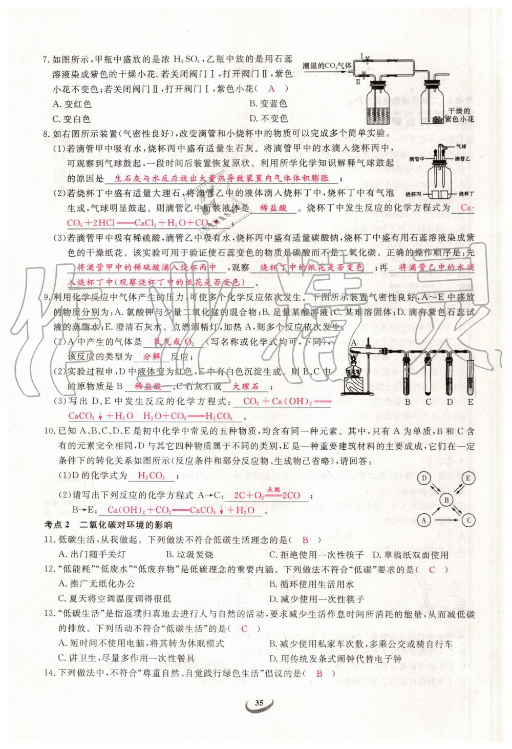 2019年新觀察中考化學(xué)元調(diào)復(fù)習專題 第35頁