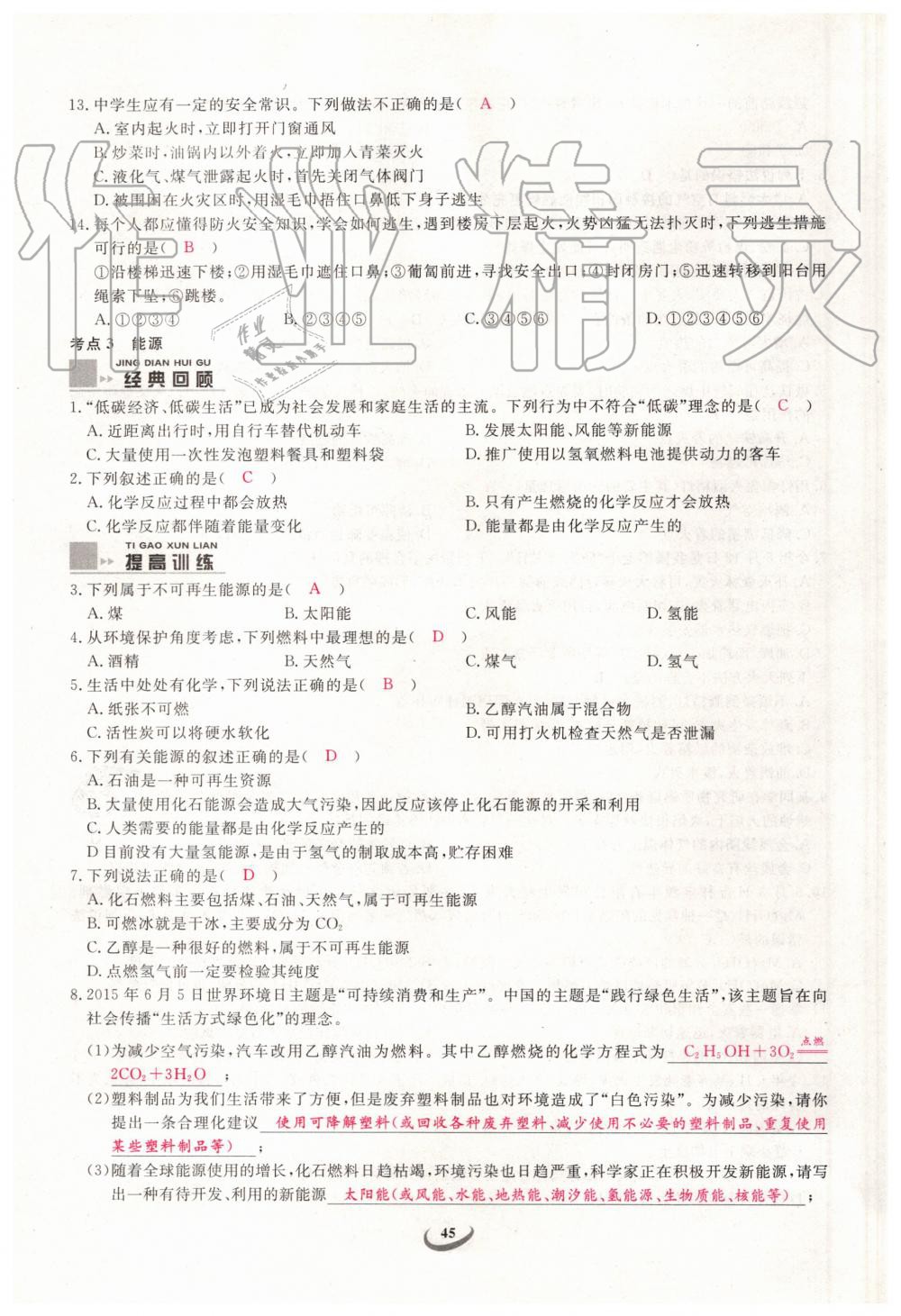 2019年新觀察中考化學(xué)元調(diào)復(fù)習(xí)專題 第45頁