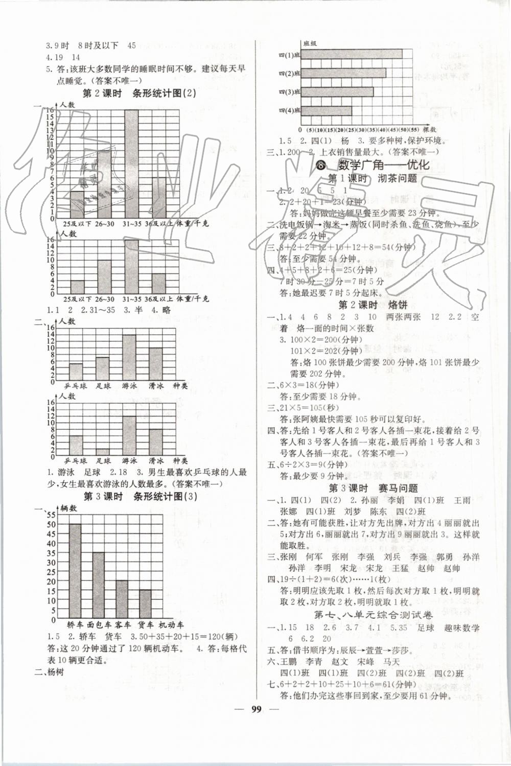 2019年課堂內(nèi)外四年級數(shù)學(xué)上冊人教版 第7頁