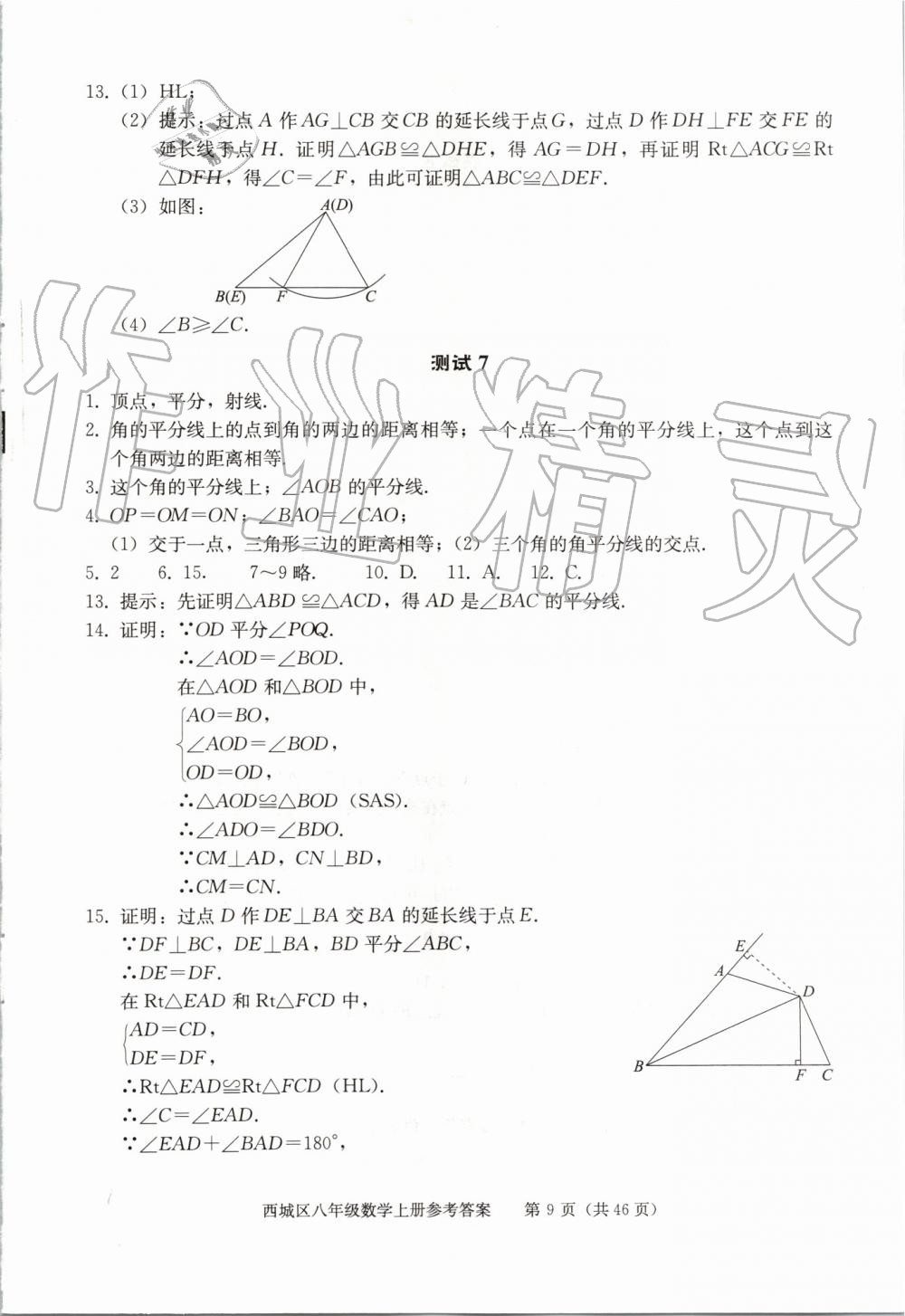 2019年學(xué)習(xí)探究診斷八年級數(shù)學(xué)上冊人教版 第9頁