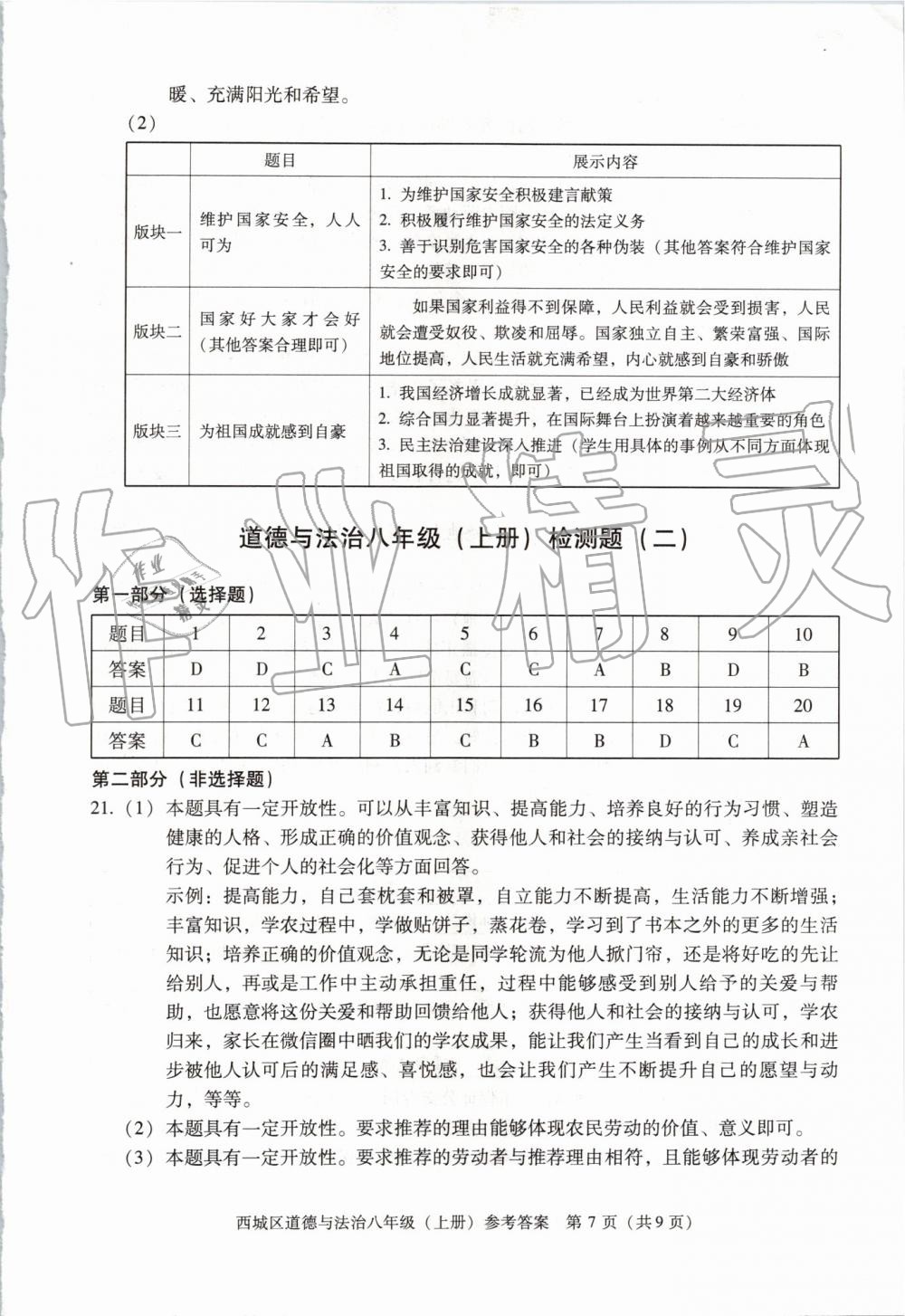 2019年學(xué)習(xí)探究診斷八年級道德與法治上冊人教版 第7頁