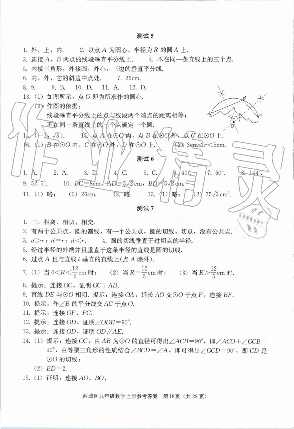 2019年学习探究诊断九年级数学上册人教版 第18页