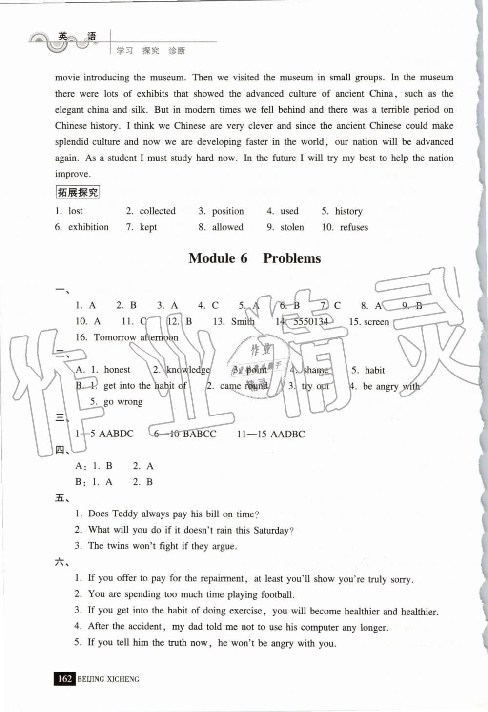 2019年學(xué)習(xí)探究診斷九年級英語上冊外研版 第10頁