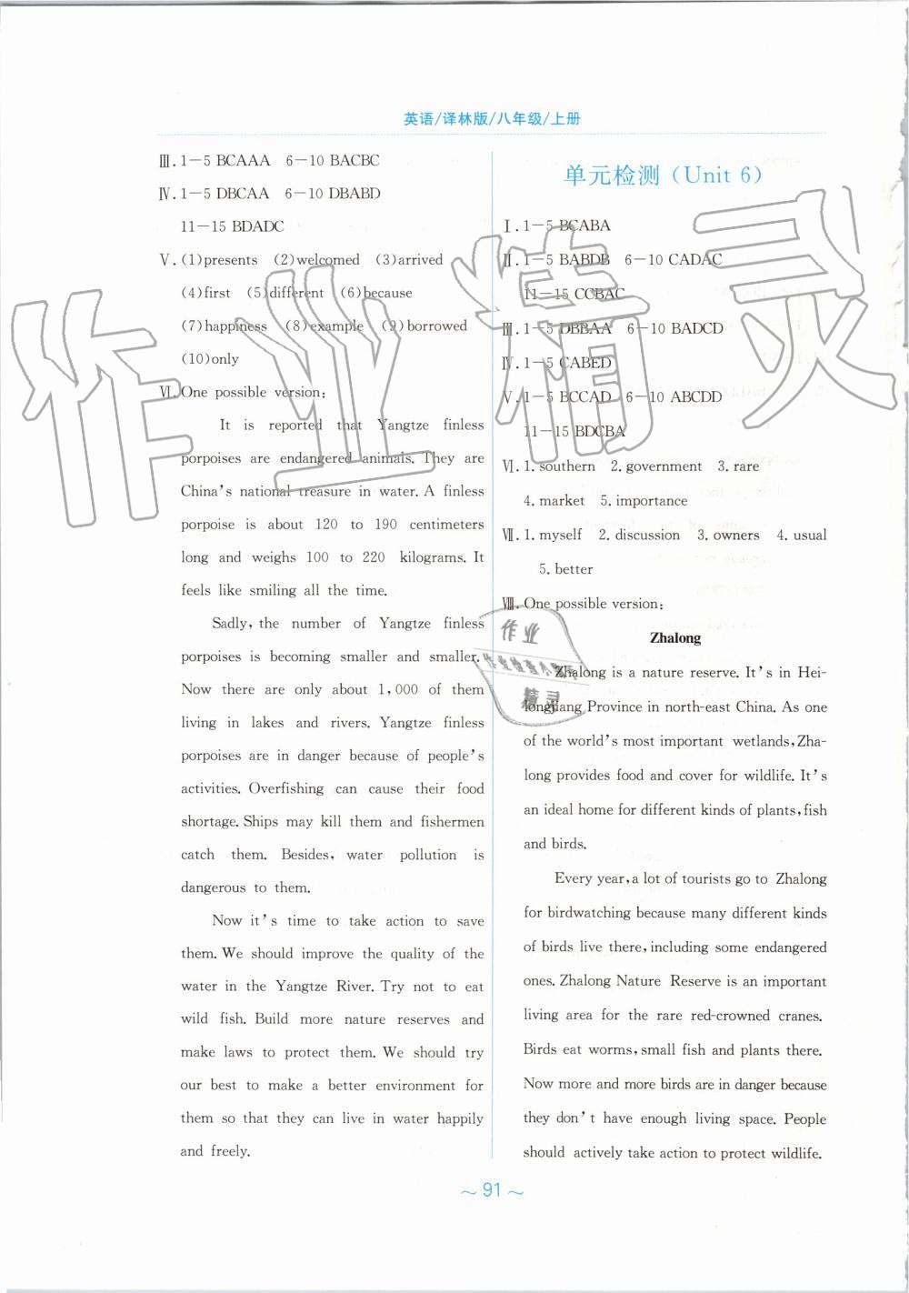 2019年新編基礎(chǔ)訓(xùn)練八年級(jí)英語(yǔ)上冊(cè)譯林版 第15頁(yè)