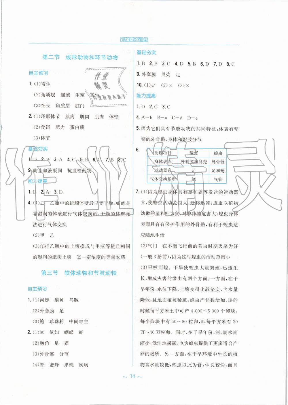 2019年新編基礎(chǔ)訓(xùn)練八年級(jí)生物學(xué)上冊(cè)人教版 第2頁(yè)