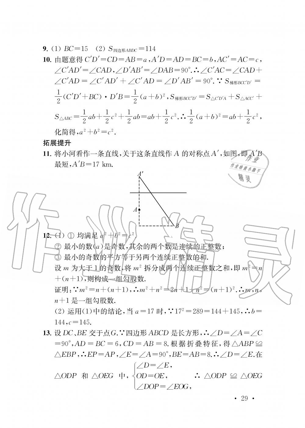 2019年創(chuàng)新優(yōu)化學(xué)案八年級(jí)數(shù)學(xué)上冊(cè)江蘇版 第29頁(yè)