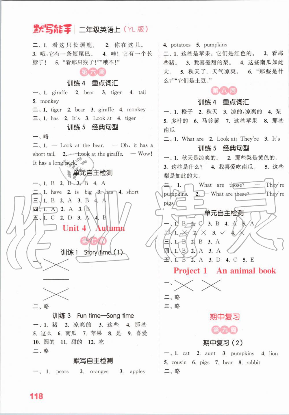 2019年小學(xué)英語(yǔ)默寫能手二年級(jí)上冊(cè)譯林版 第2頁(yè)