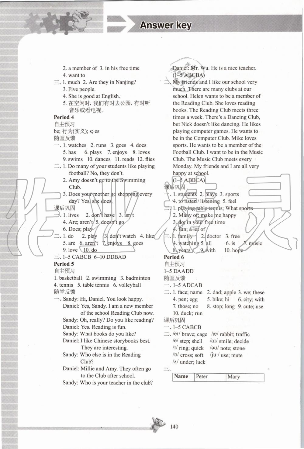 2019年同步練習七年級英語上冊譯林版江蘇鳳凰科學技術出版社 第4頁