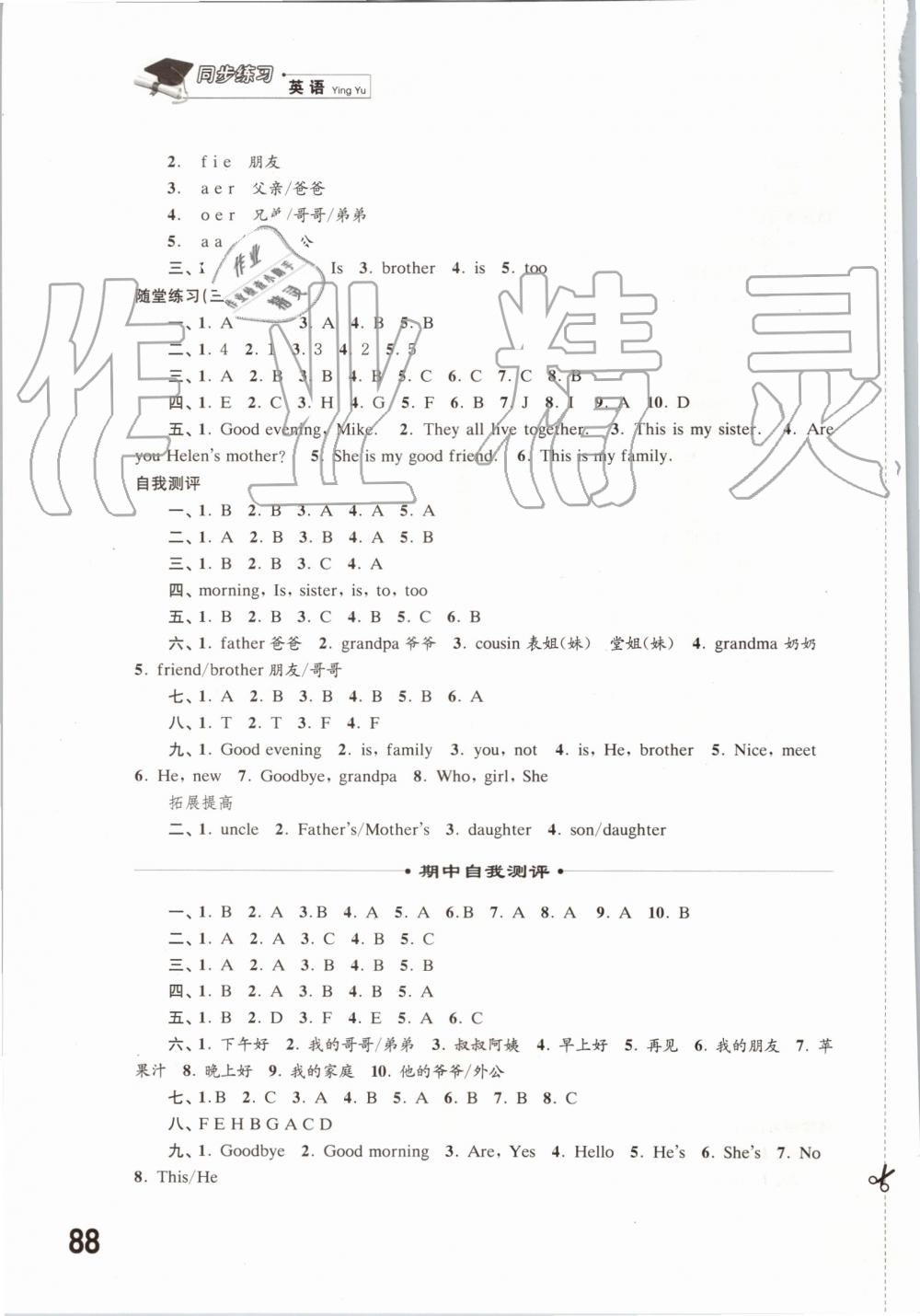 2019年同步練習(xí)三年級(jí)英語上冊(cè)譯林版江蘇鳳凰科學(xué)技術(shù)出版社 第4頁