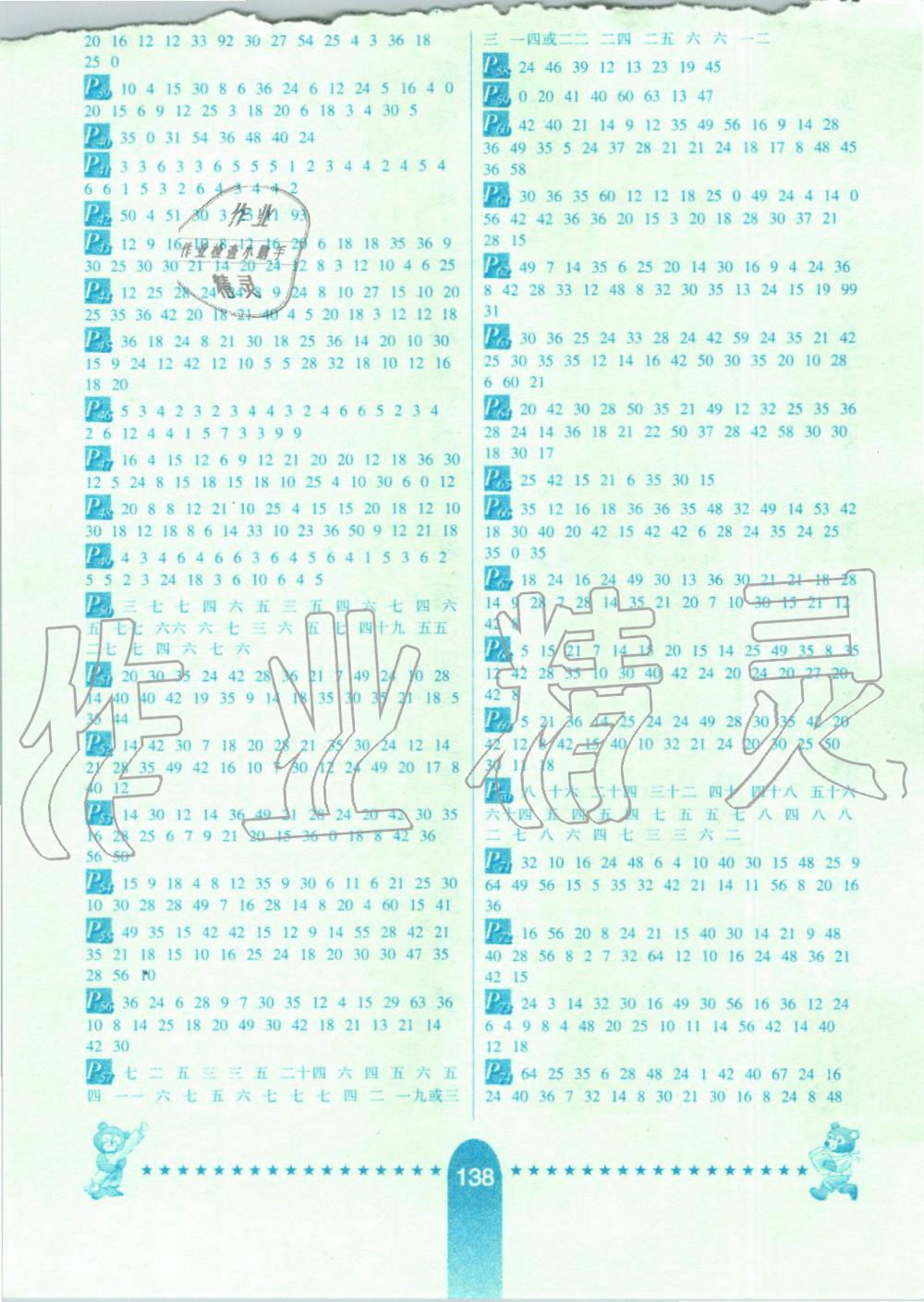 2019年数学口算题卡二年级上册人教版河北少年儿童出版社 第2页