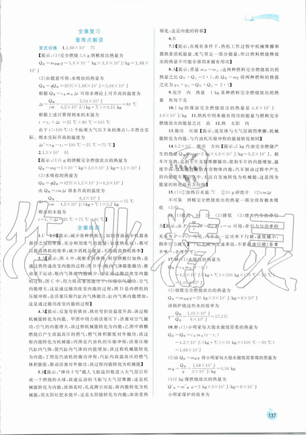 2019年新課程學(xué)習(xí)與測評同步學(xué)習(xí)九年級物理全一冊人教版 第5頁