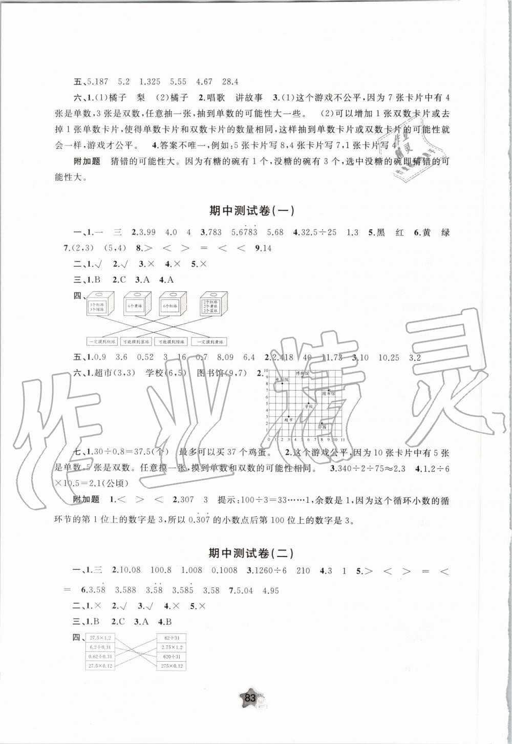 2019年新課程學習與測評單元雙測五年級數(shù)學上冊人教版A版 第3頁