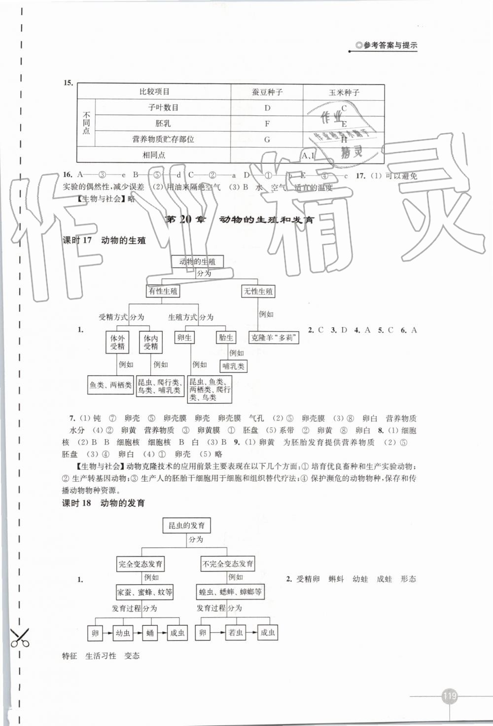 2019年課課練初中生物學八年級上冊蘇科版 第7頁