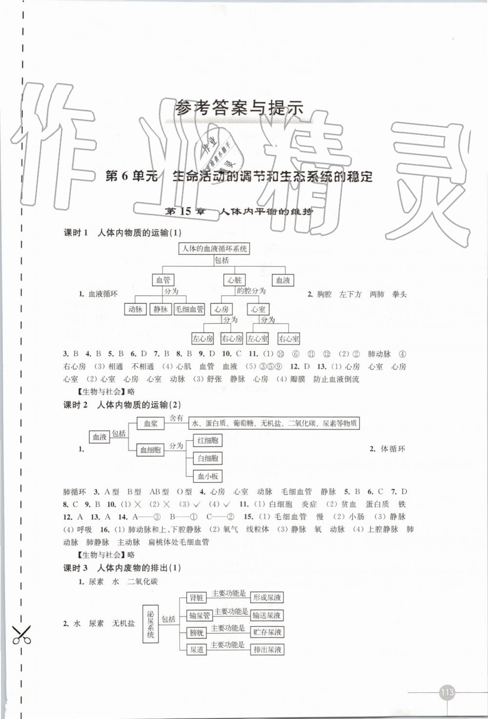 2019年课课练初中生物学八年级上册苏科版 第1页