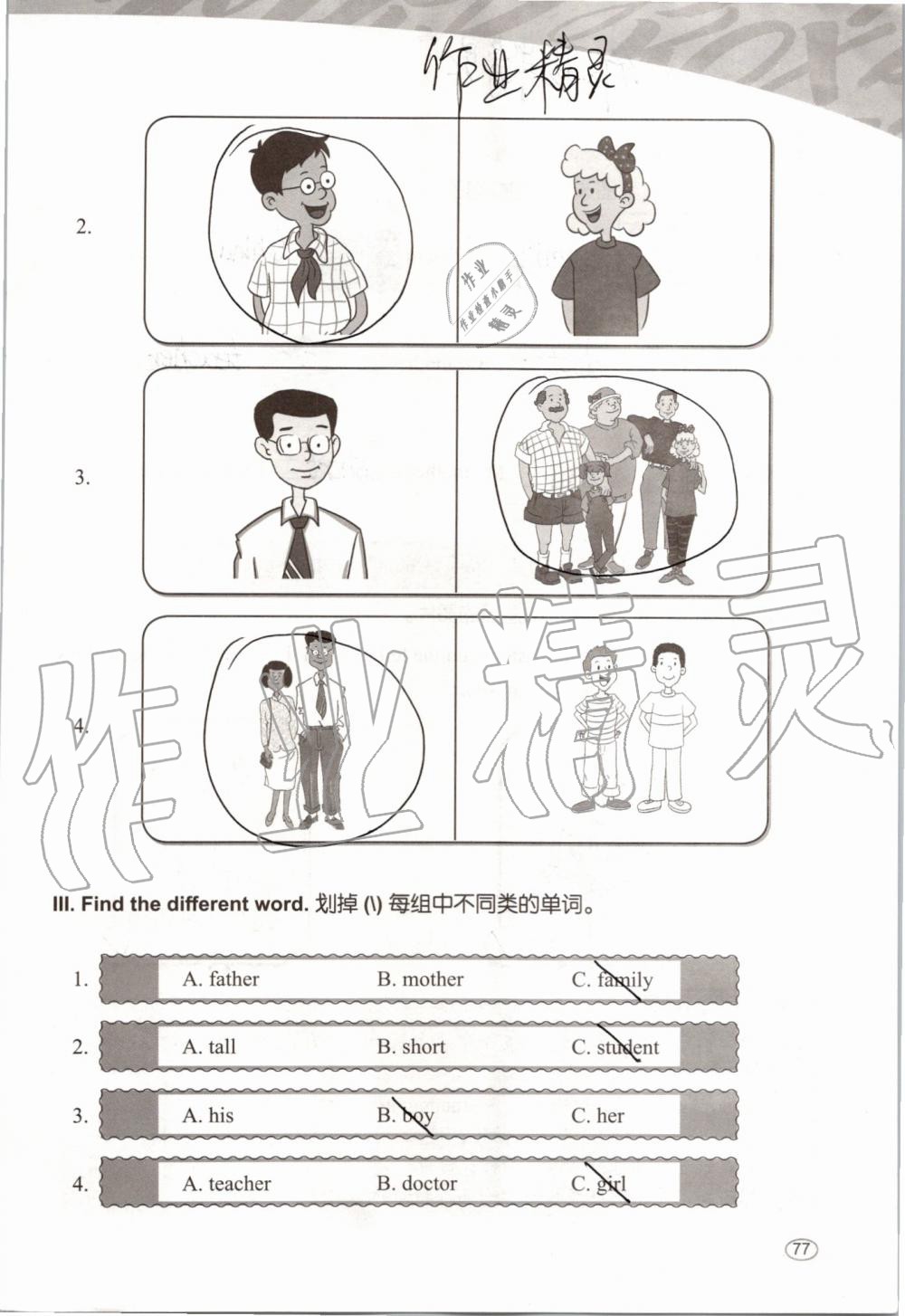 2019年基本功訓練三年級英語上冊冀教版三起 第77頁