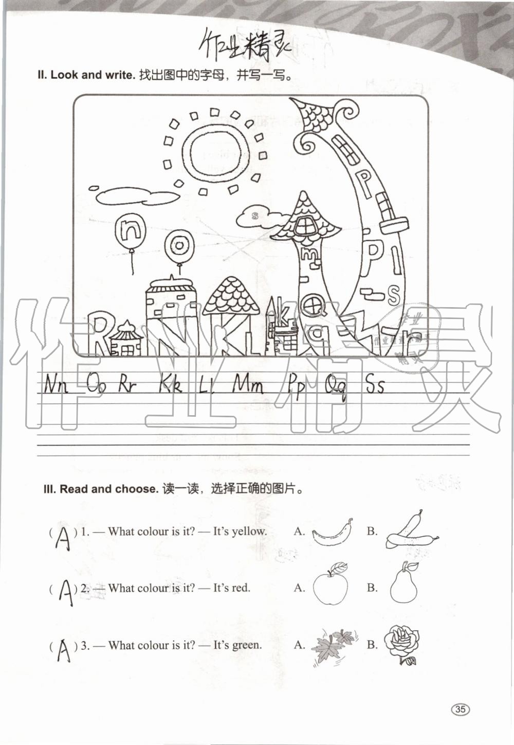 2019年基本功訓練三年級英語上冊冀教版三起 第35頁