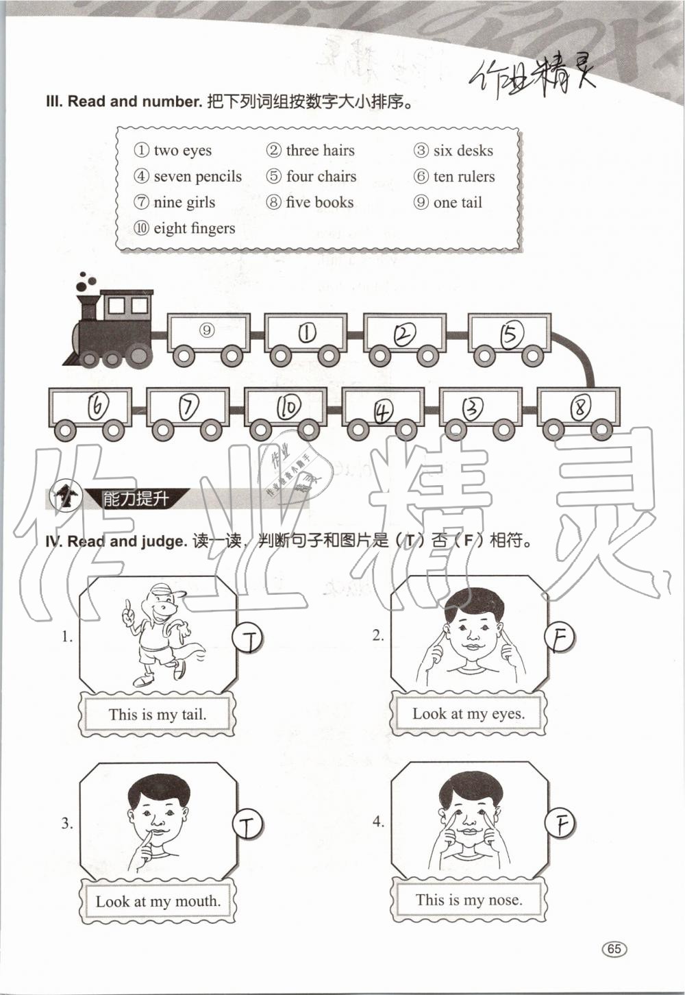 2019年基本功訓(xùn)練三年級英語上冊冀教版三起 第65頁