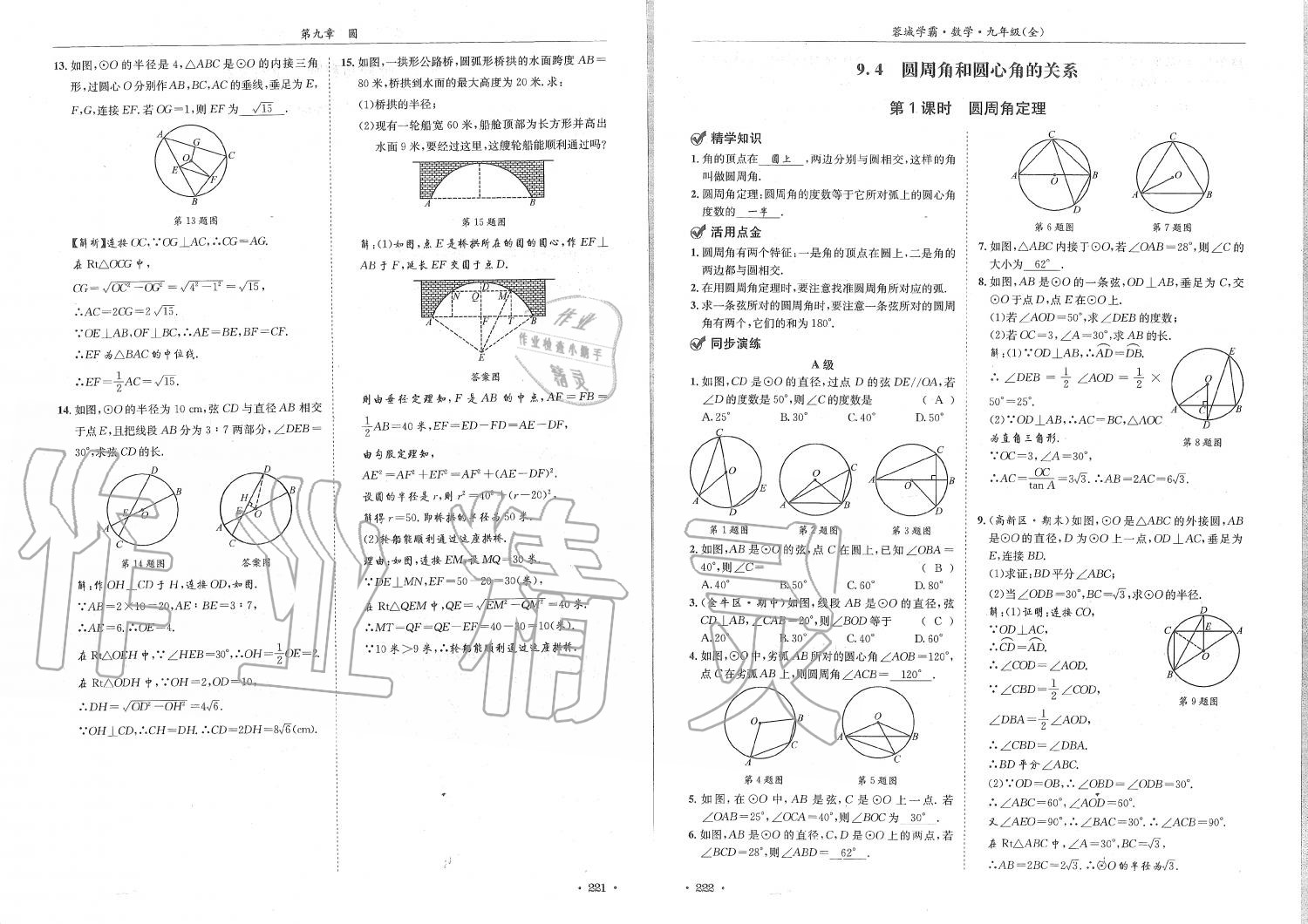 2019年蓉城学霸九年级数学全一册北师大版 第111页