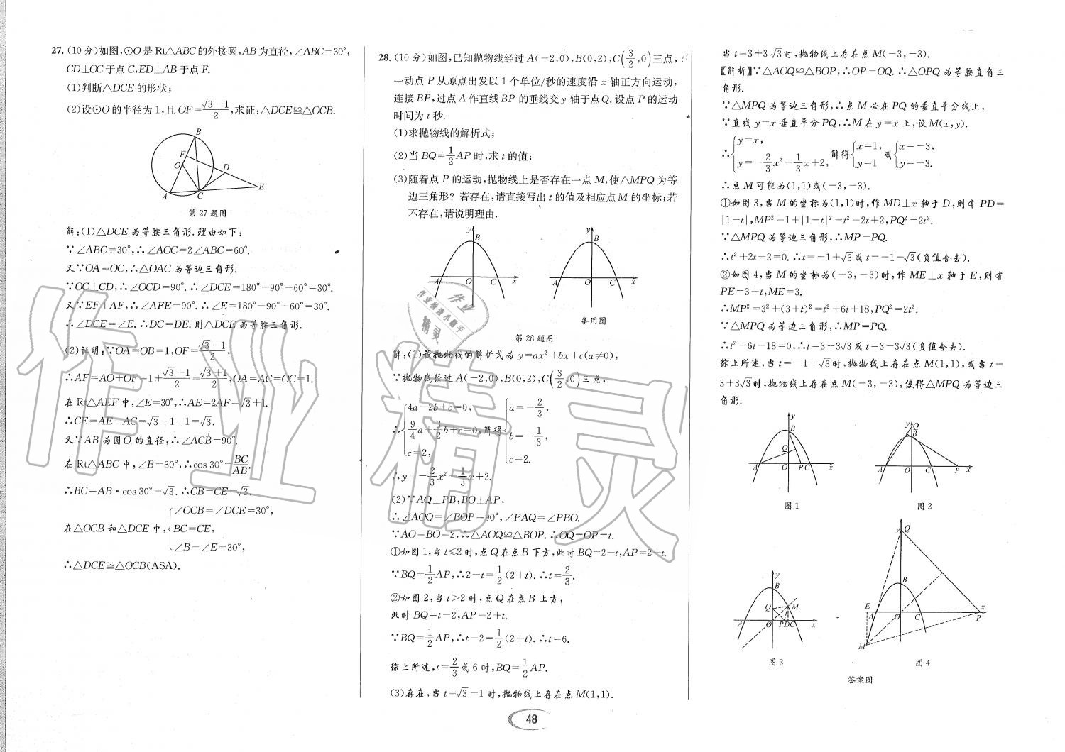 2019年蓉城学霸九年级数学全一册北师大版 第177页