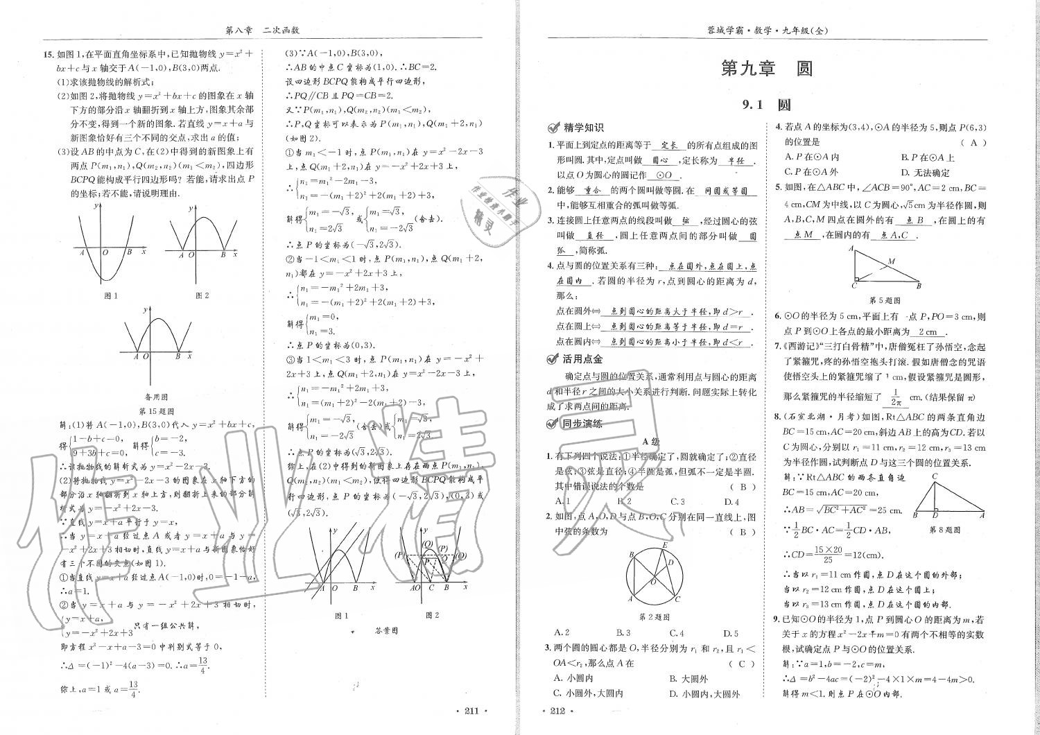 2019年蓉城學(xué)霸九年級(jí)數(shù)學(xué)全一冊北師大版 第106頁