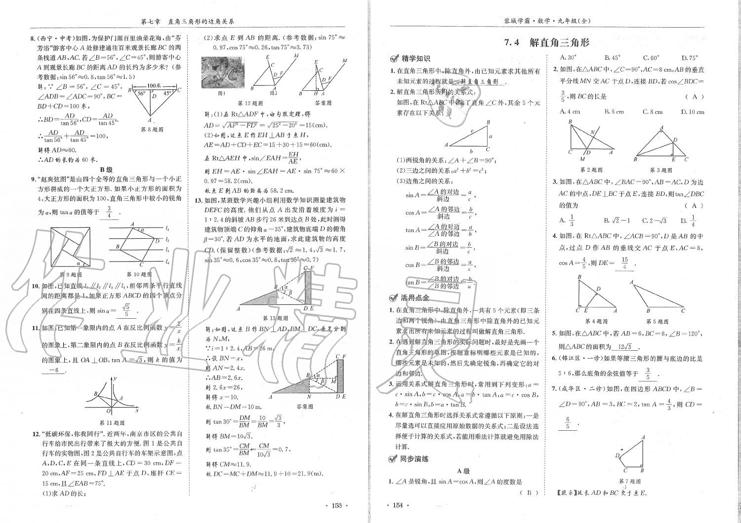 2019年蓉城學霸九年級數(shù)學全一冊北師大版 第77頁