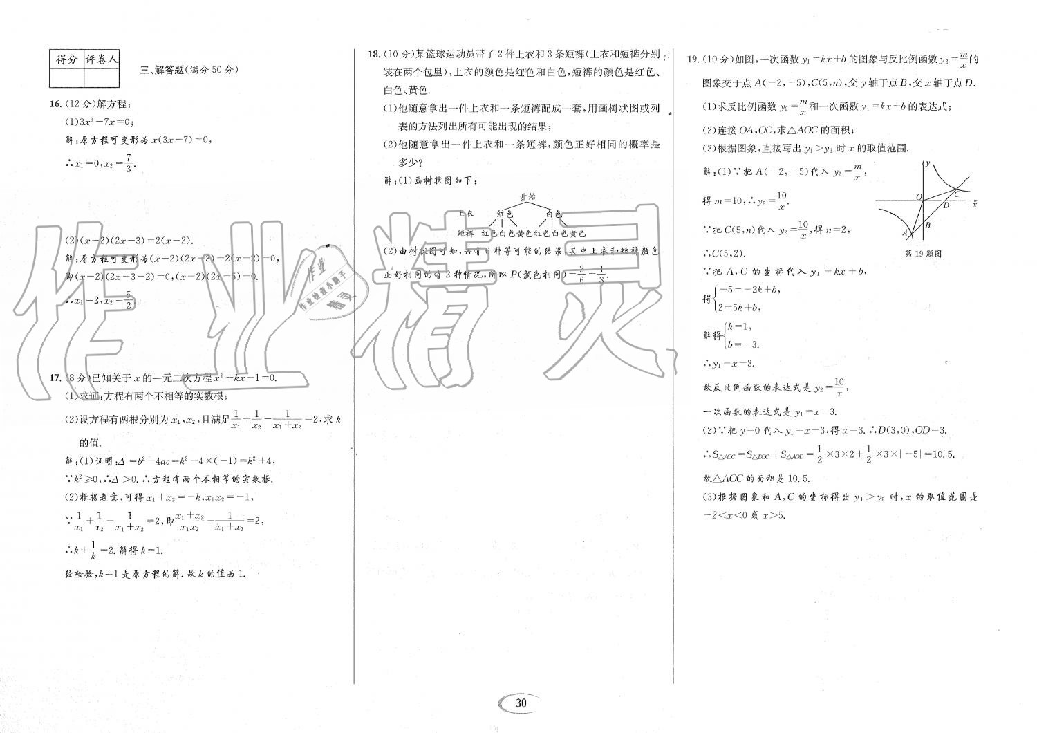 2019年蓉城學(xué)霸九年級(jí)數(shù)學(xué)全一冊(cè)北師大版 第159頁