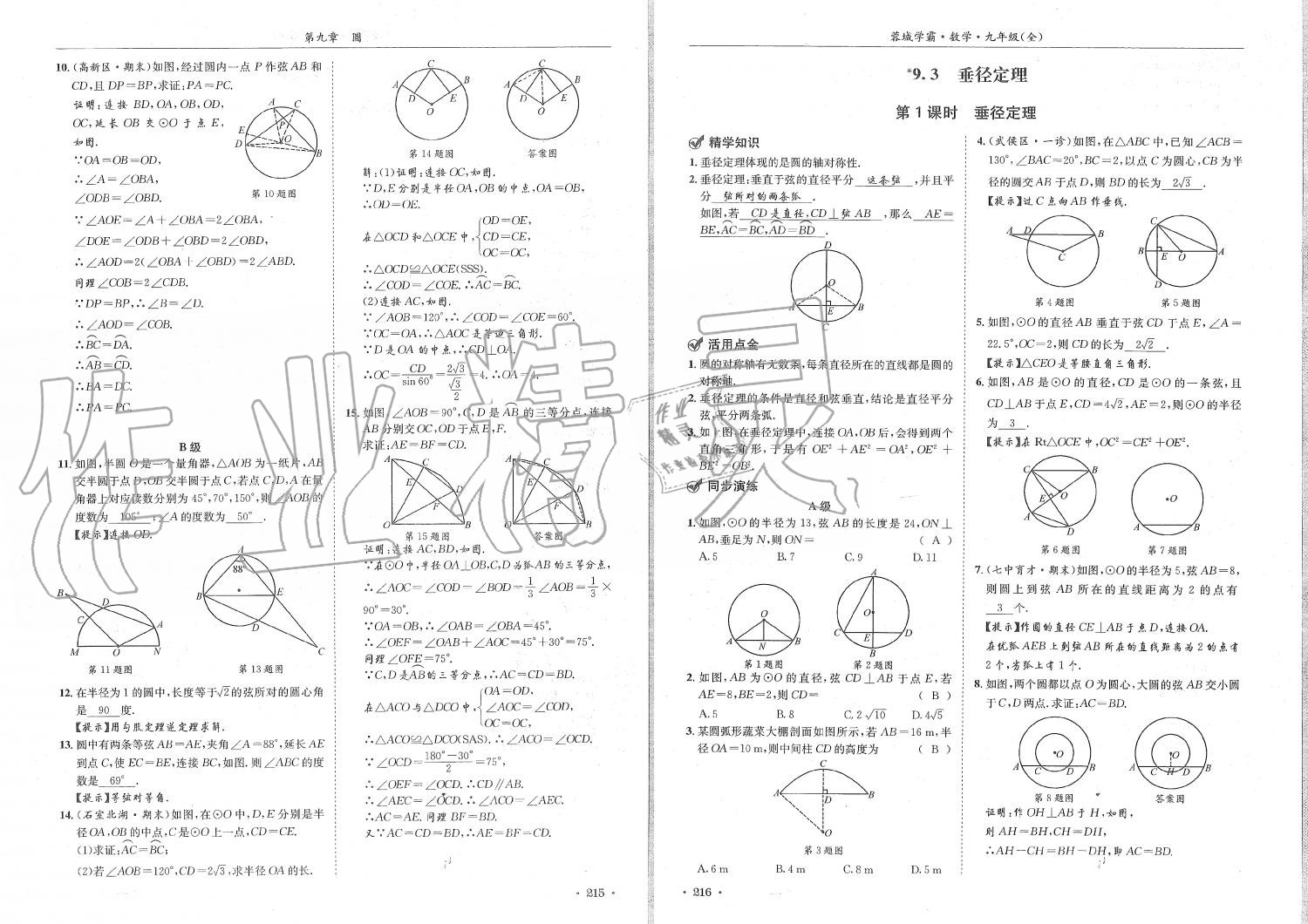 2019年蓉城学霸九年级数学全一册北师大版 第108页