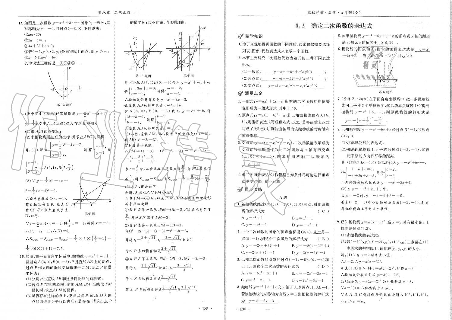 2019年蓉城學(xué)霸九年級(jí)數(shù)學(xué)全一冊(cè)北師大版 第93頁(yè)