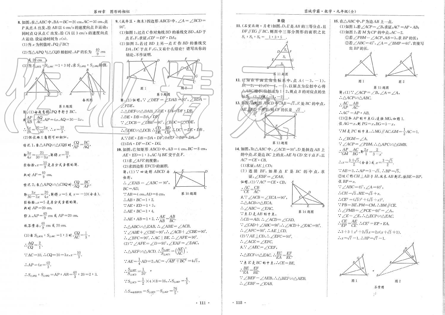 2019年蓉城學(xué)霸九年級(jí)數(shù)學(xué)全一冊(cè)北師大版 第56頁