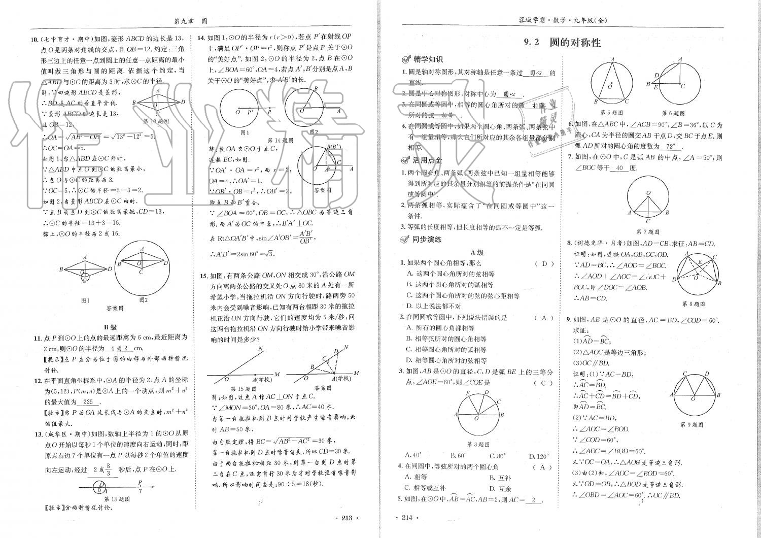 2019年蓉城學(xué)霸九年級數(shù)學(xué)全一冊北師大版 第107頁