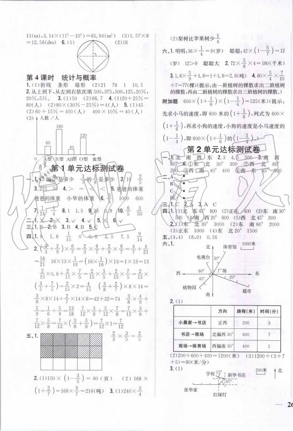 2019年全科王同步课时练习六年级数学上册人教版 第11页