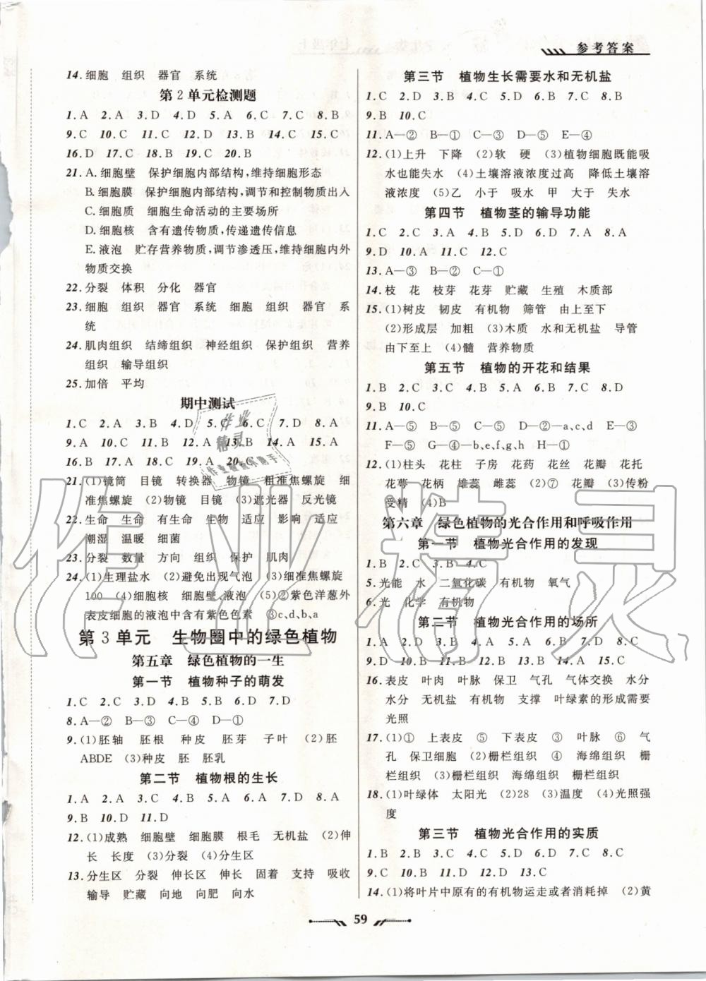 2019年新課程新教材導(dǎo)航學(xué)生物七年級上冊蘇教版 第2頁