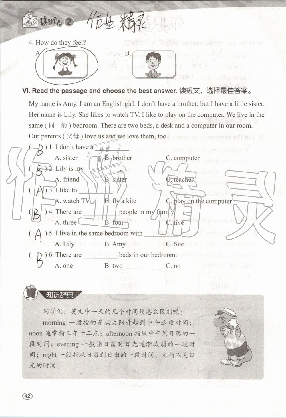 2019年基本功訓練四年級英語上冊冀教版三起 第42頁