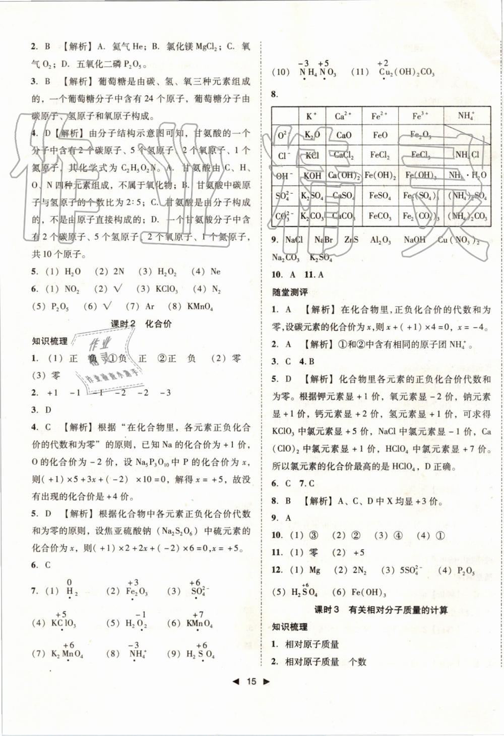 2019年勝券在握打好基礎(chǔ)作業(yè)本九年級化學(xué)上冊人教版 第16頁