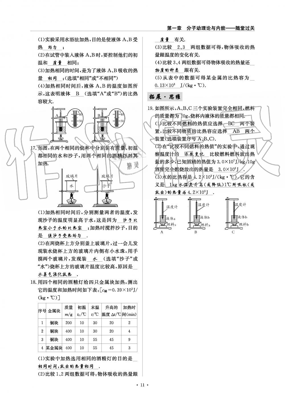 2019年物理風(fēng)向標(biāo)九年級全一冊教科版 第11頁