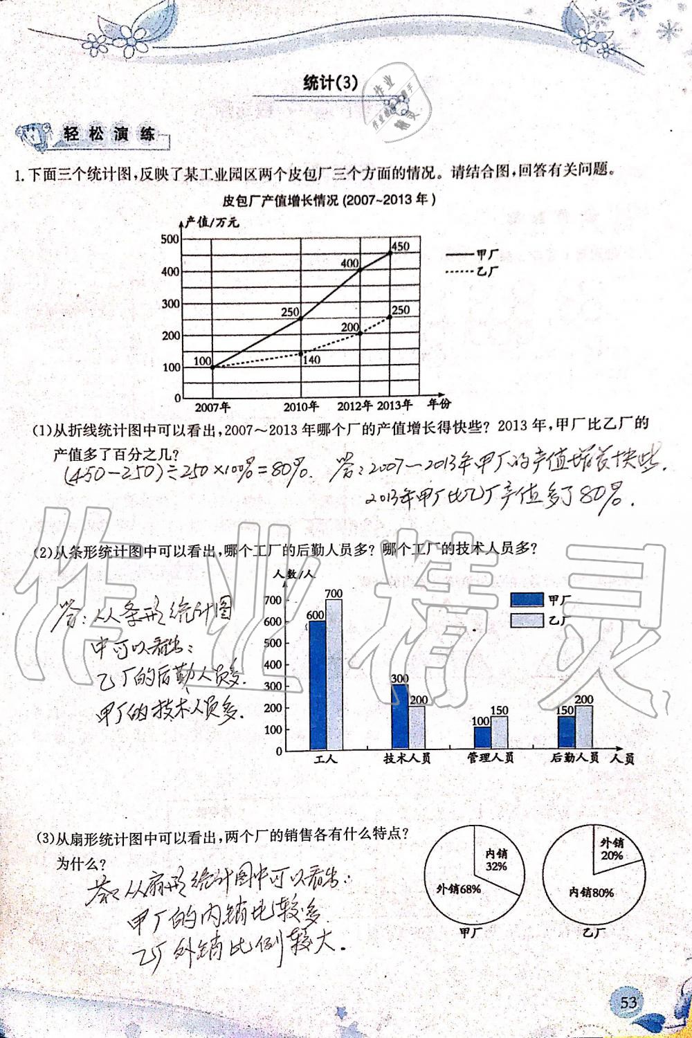 2019年小學(xué)生學(xué)習(xí)指導(dǎo)叢書六年級(jí)數(shù)學(xué)上冊(cè)人教版 第53頁