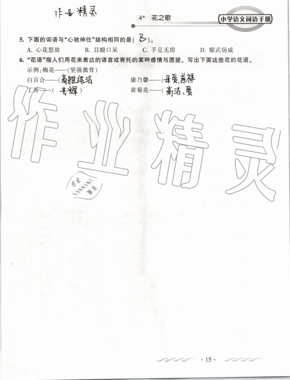 2019年小學(xué)語文詞語手冊(cè)六年級(jí)上冊(cè)人教版 第15頁