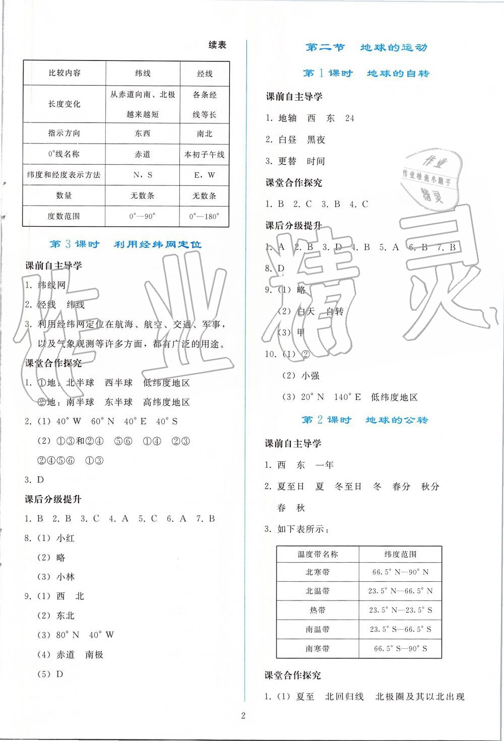 2019年同步轻松练习七年级地理上册人教版 第2页