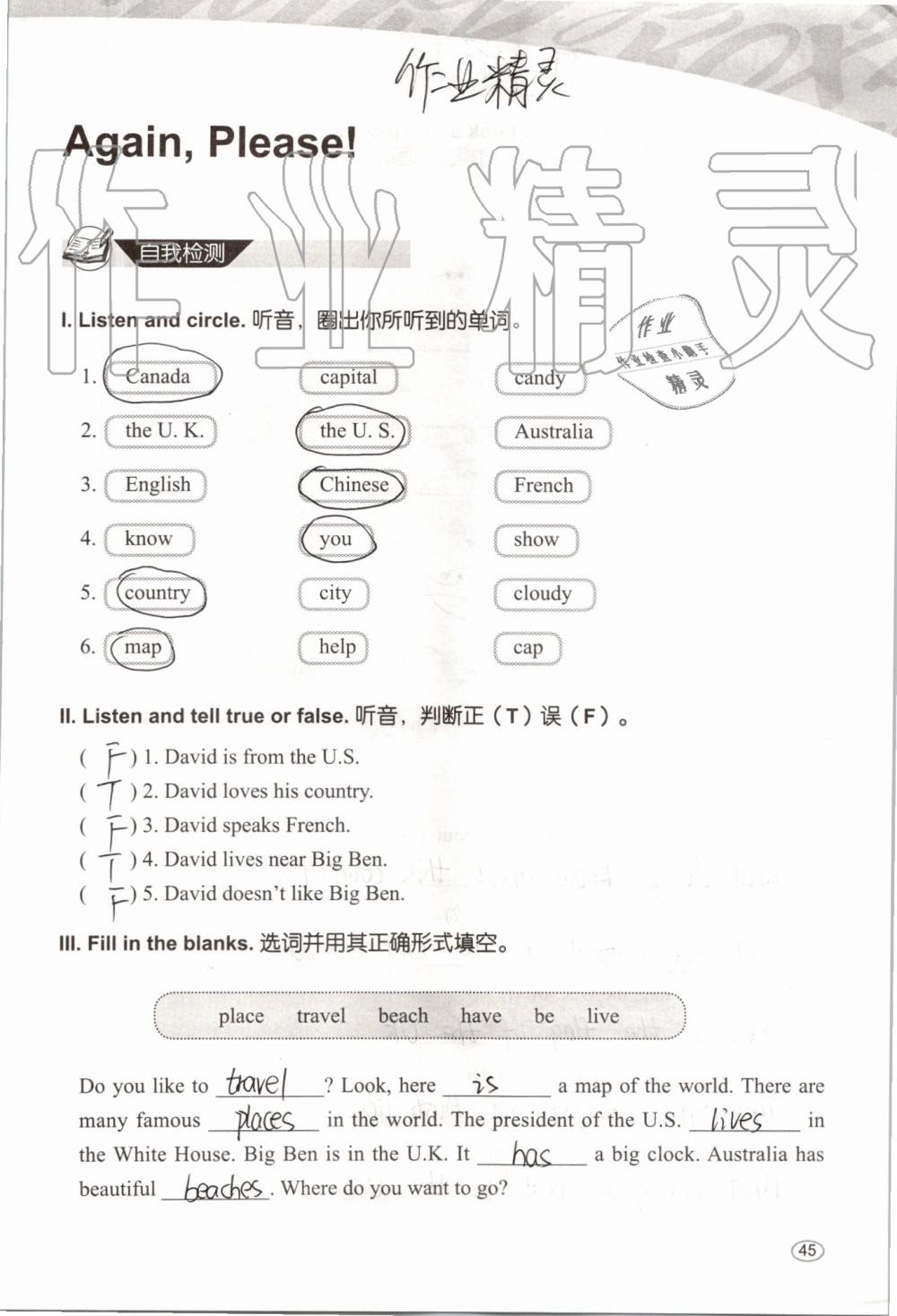 2019年基本功训练五年级英语上册冀教版三起 第45页