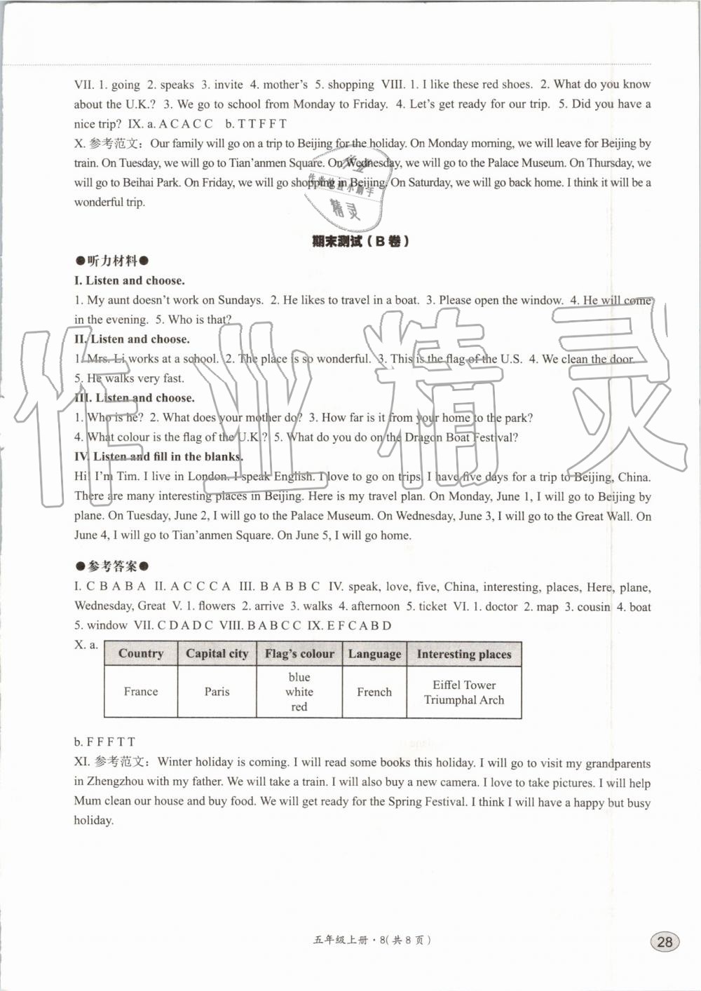 2019年基本功訓練五年級英語上冊冀教版三起 第116頁