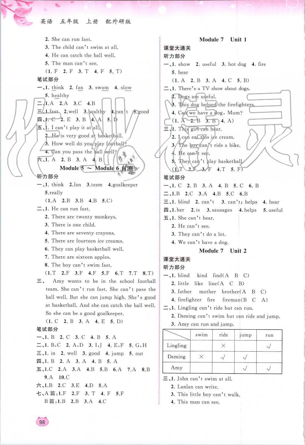 2019年新課程學(xué)習(xí)與測評同步學(xué)習(xí)五年級英語上冊外研版 第6頁