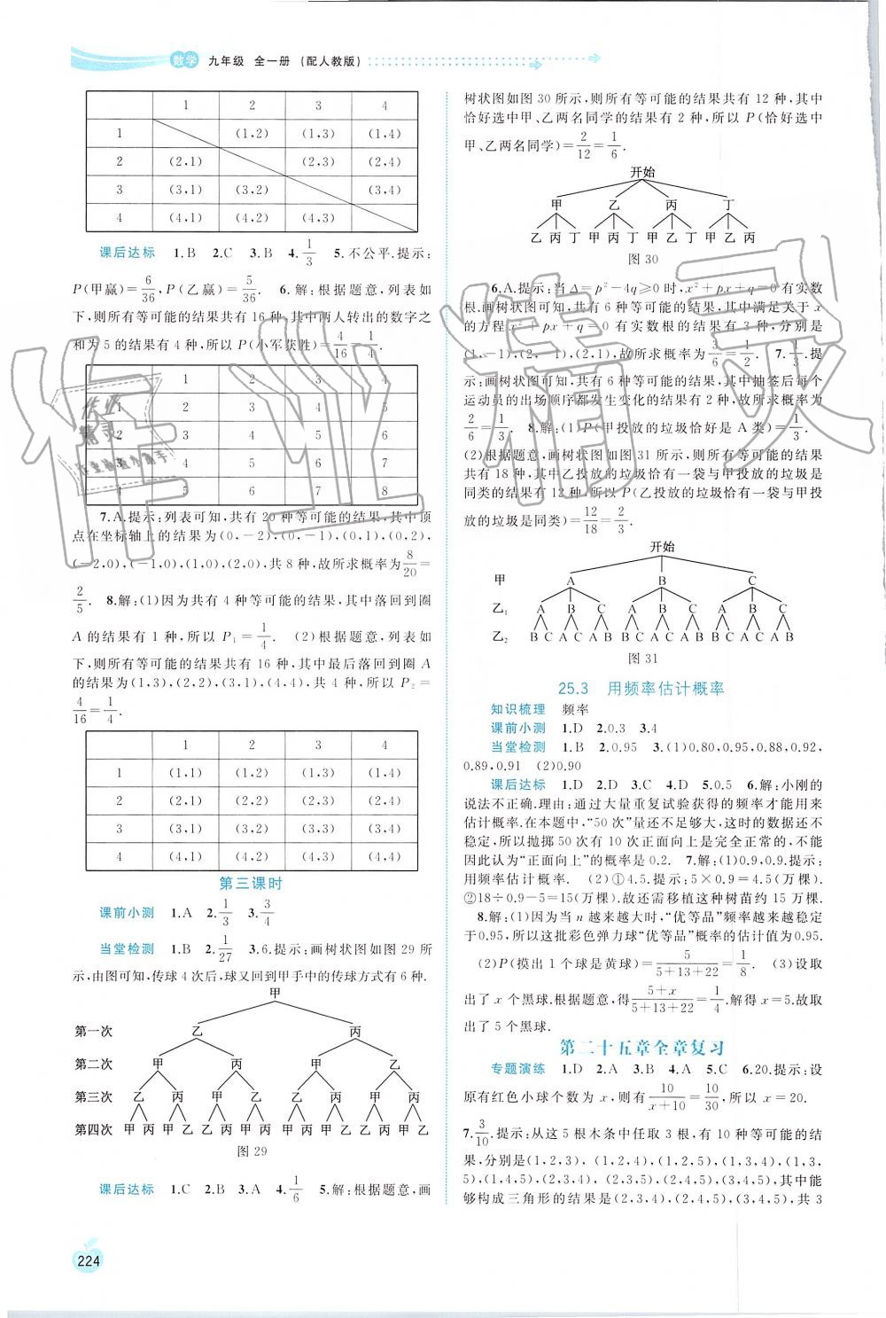 2019年新課程學(xué)習(xí)與測(cè)評(píng)同步學(xué)習(xí)九年級(jí)數(shù)學(xué)全一冊(cè)人教版 第16頁(yè)