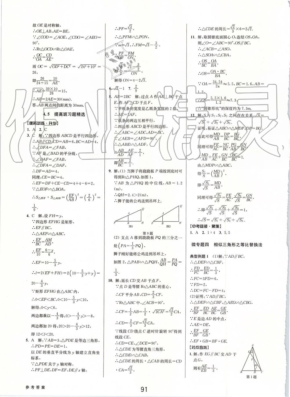 2019年初中新學(xué)案優(yōu)化與提高九年級數(shù)學(xué)全一冊浙教版 第31頁