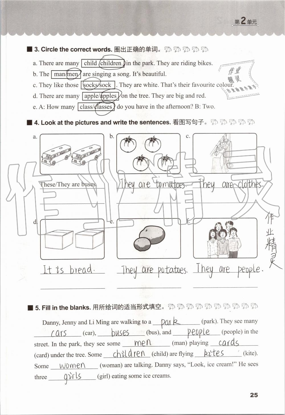 2019年同步练习册六年级英语上册冀教版三起河北教育出版社 第24页