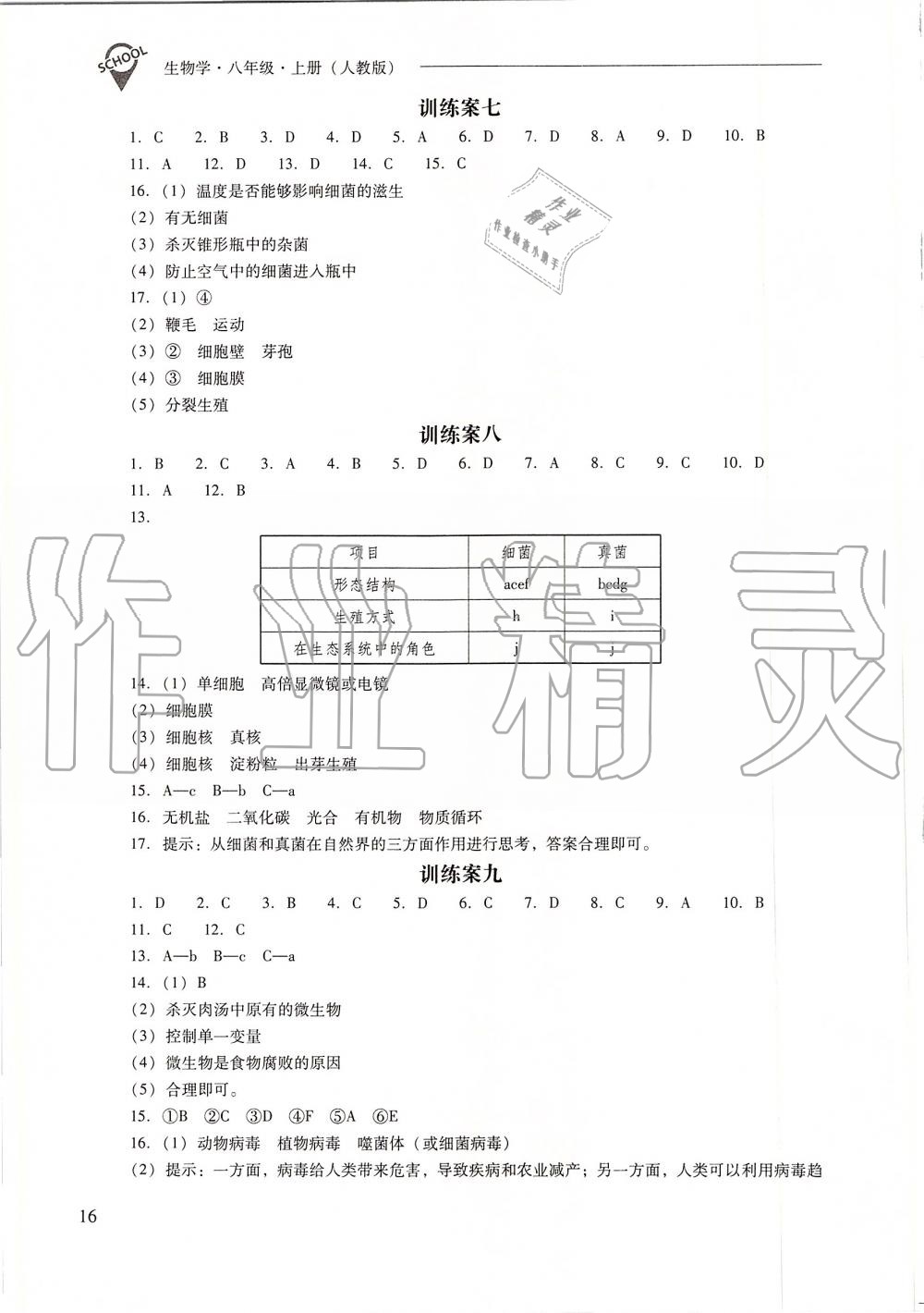 2019年新課程問題解決導(dǎo)學(xué)方案八年級生物學(xué)上冊人教版 第16頁