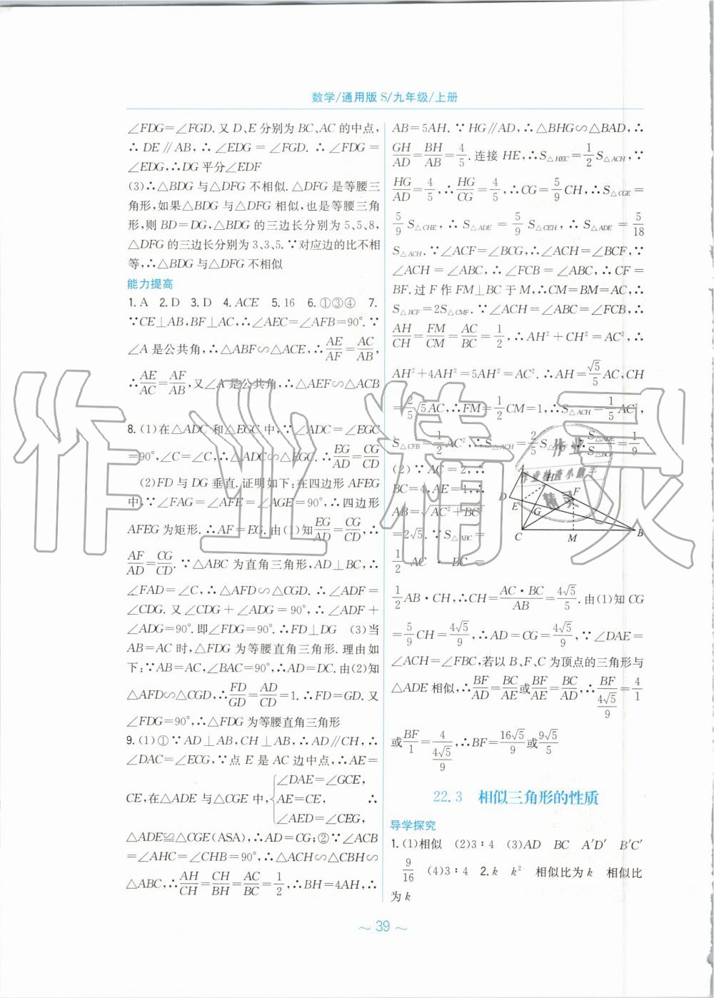 2019年新編基礎(chǔ)訓練九年級數(shù)學上冊通用版S 第19頁