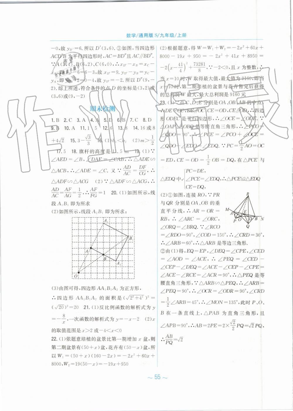 2019年新編基礎(chǔ)訓(xùn)練九年級(jí)數(shù)學(xué)上冊(cè)通用版S 第35頁