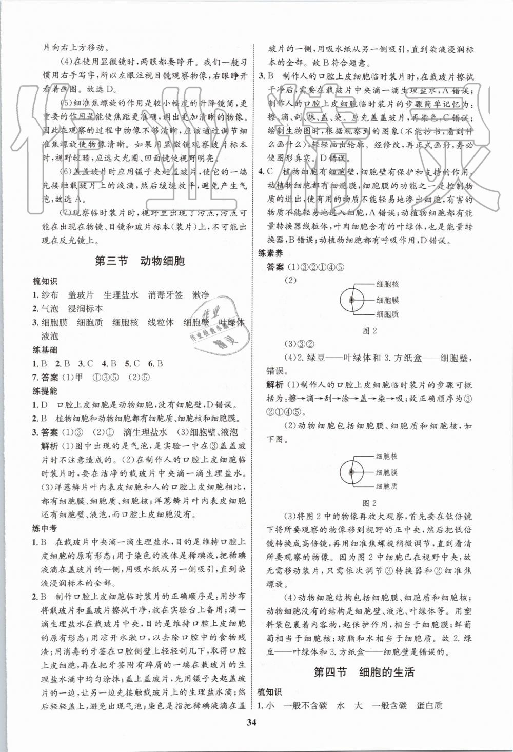 2019年初中同步學考優(yōu)化設計七年級生物上冊人教版 第6頁