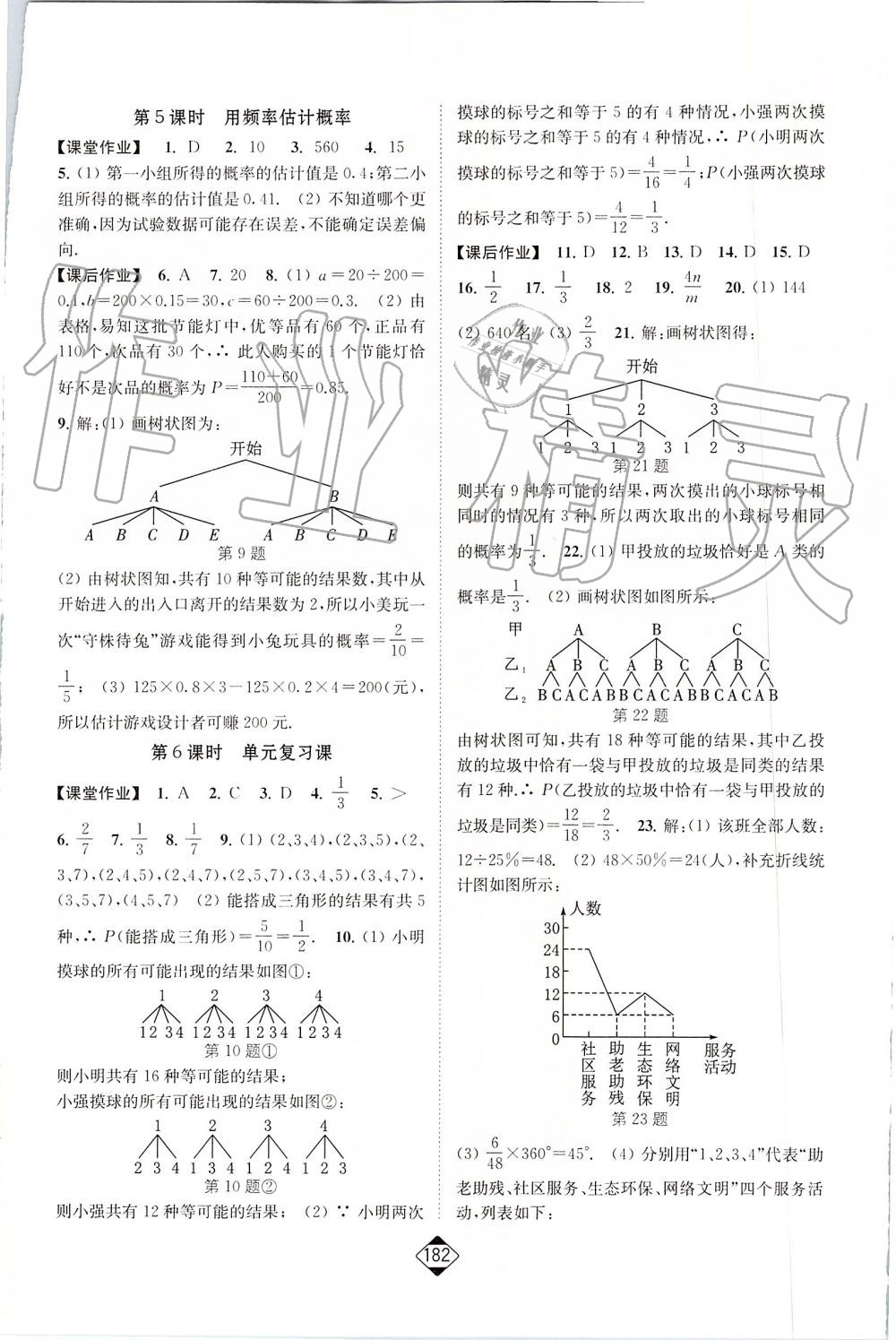 2019年轻松作业本九年级数学上册人教版 第20页